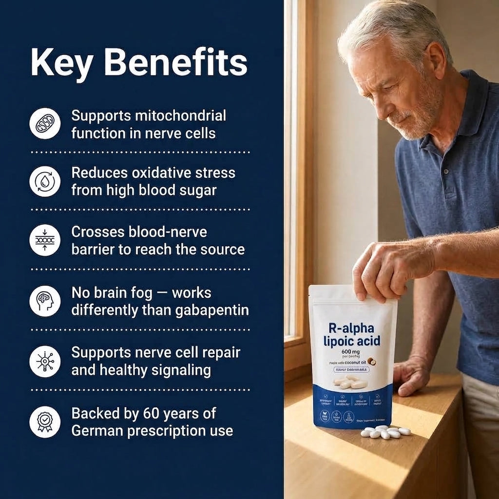 R-Alpha Lipoic Acid — 600mg Pure R-Form Softgels
