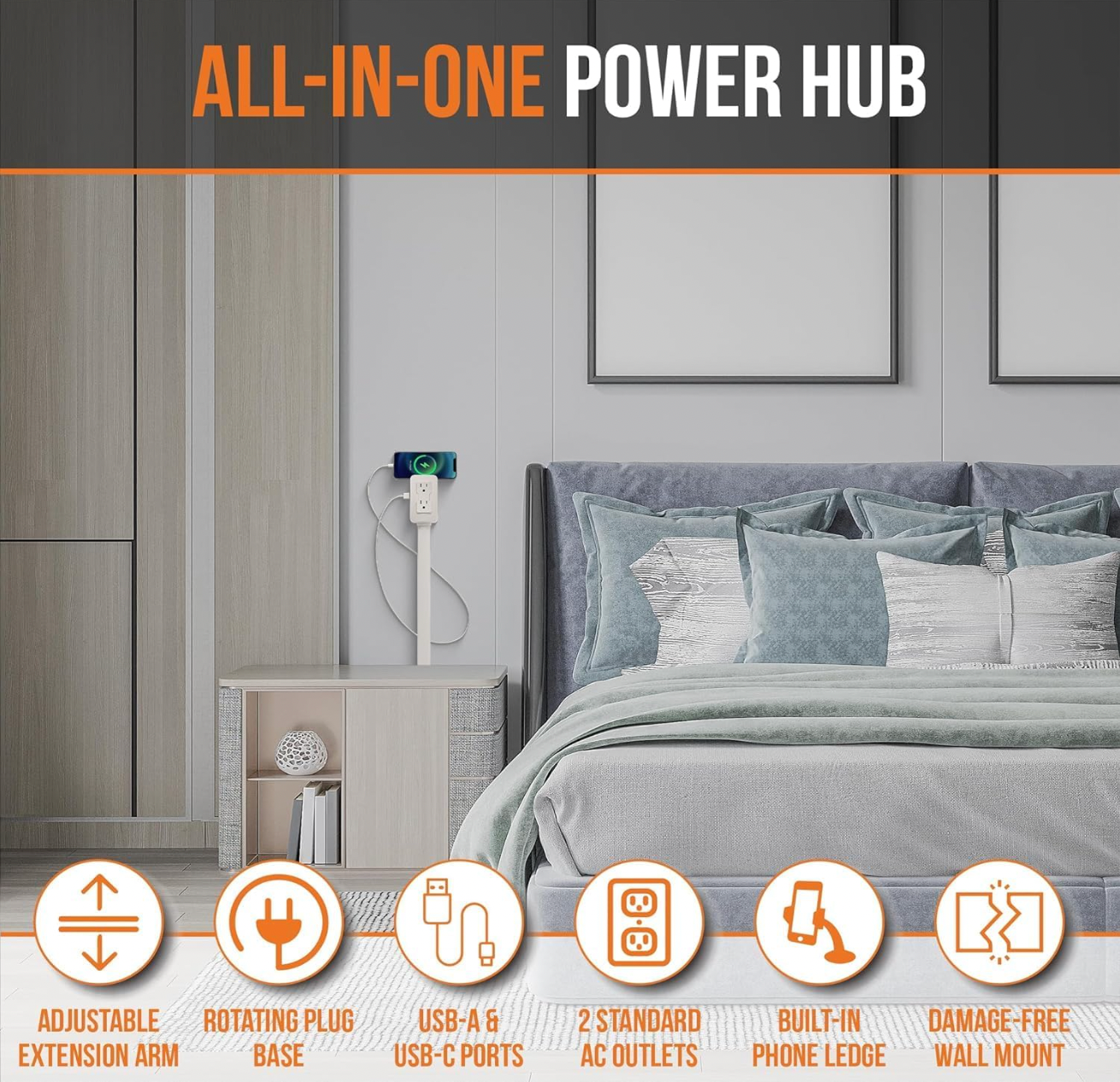 Ez Wall Plug Adjustable Outlet Extender