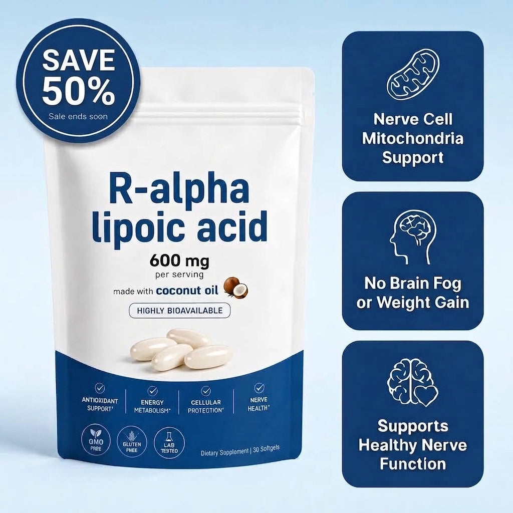 R-Alpha Lipoic Acid — 600mg Pure R-Form Softgels