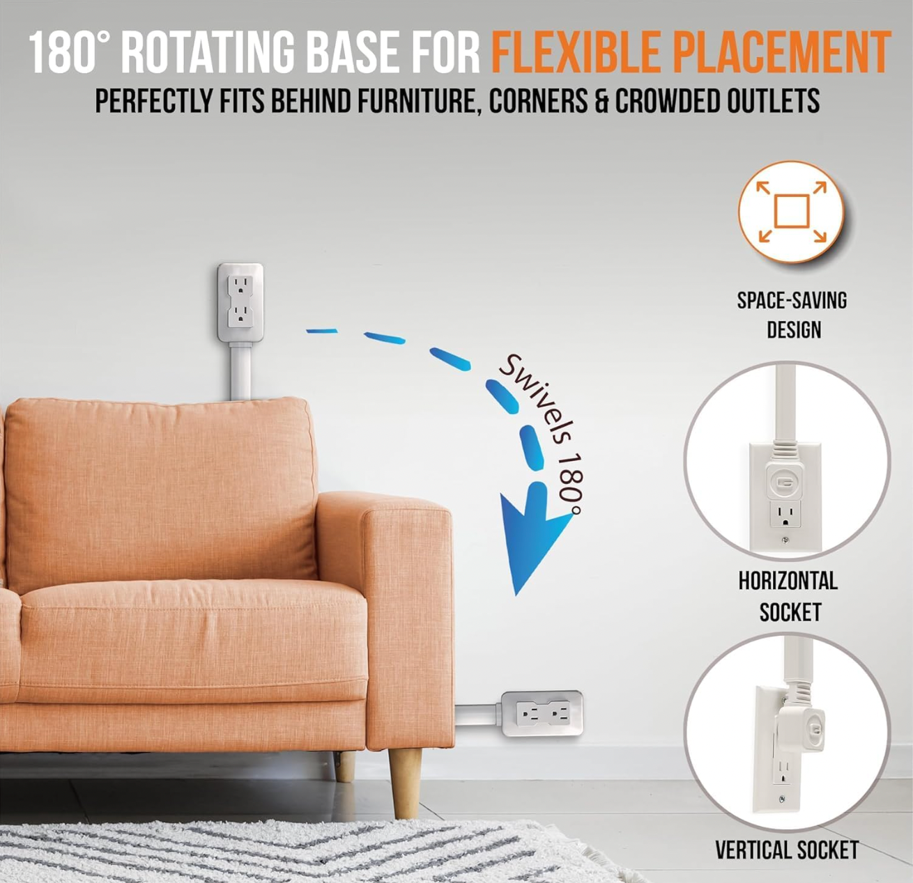 Ez Wall Plug Adjustable Outlet Extender